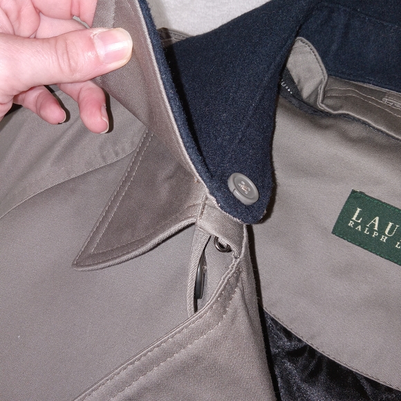 Lauren Ralph Lauren Trench Coat 48R Tan Removable Liner Belted Mens XL Old Money - Picture 11 of 15